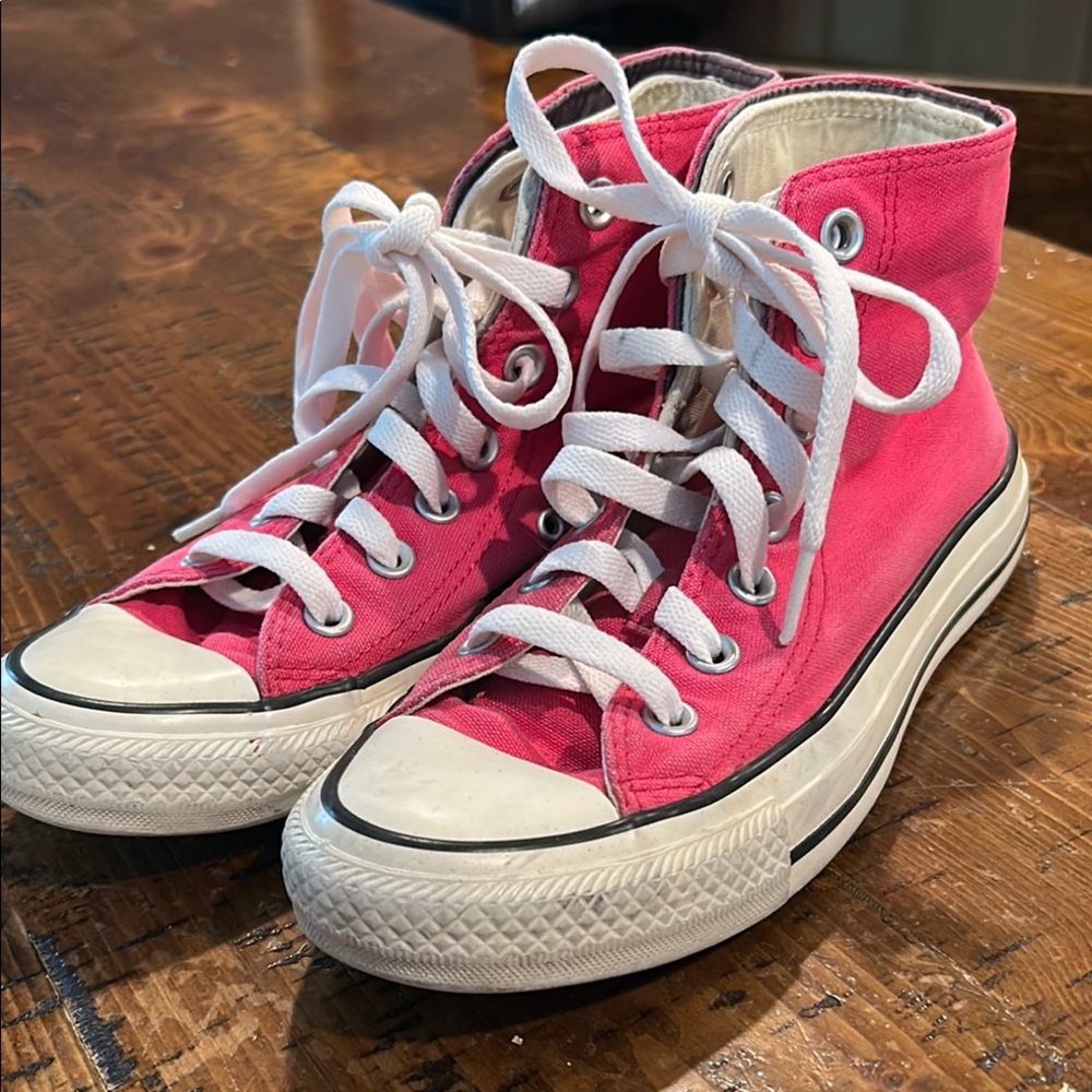 Converse Pink High-Top Sneakers